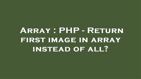 php return array|php return false.